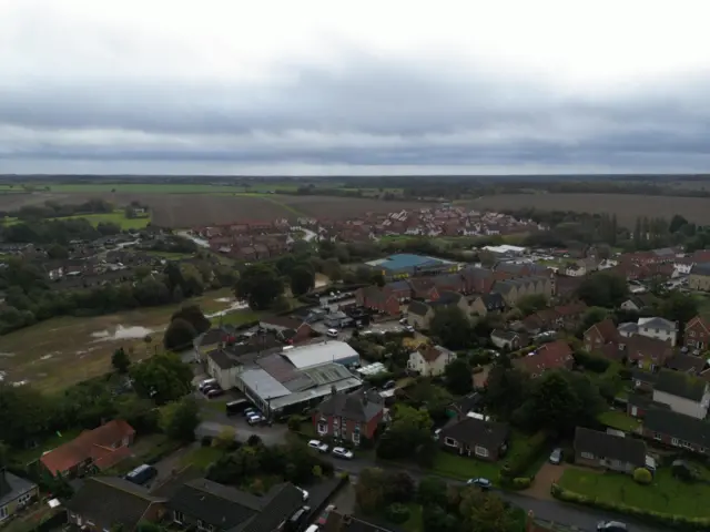 Aerial photographs of Framlingham