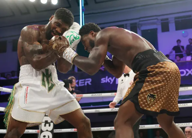 Mikael Lawal and Isaac Chamberlain fight