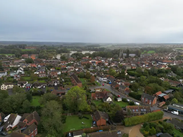 Aerial photographs of Framlingham