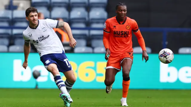 Robbie Brady in action for Preston against Millwall