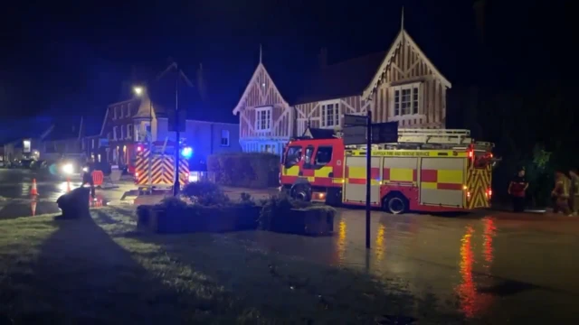 Flooding in Long Melford