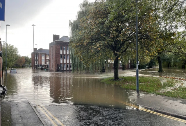 Flooding in Derby