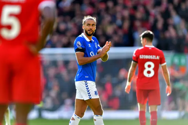 Dominic Calvert-Lewin of Everton clapping