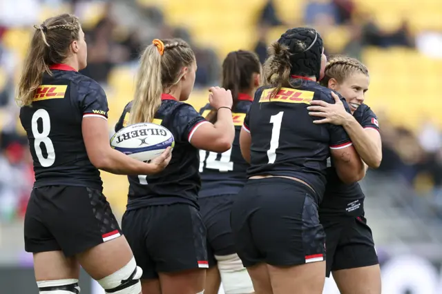 Canada celebrate their fourth try