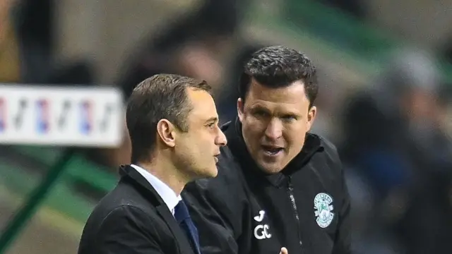 Shaun Maloney and Gary Caldwell working together at Hibernian