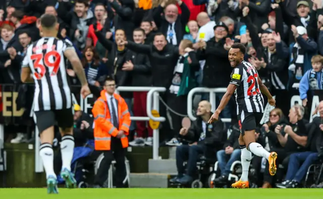 Newcastle United's Jacob Murphy celebrates scoring the opening goal