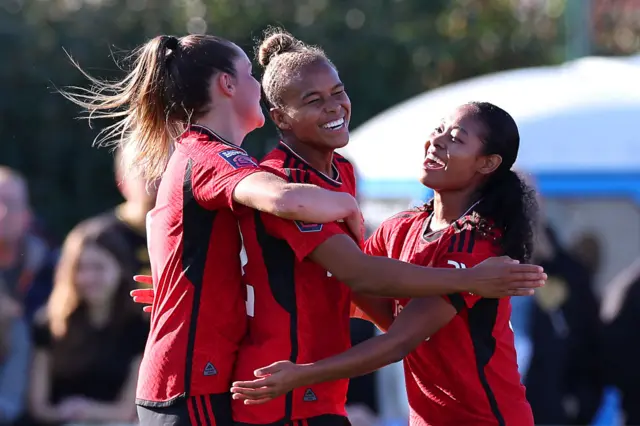 Nikita Parris celebrates