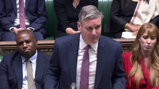 Keir Starmer speaking in the House of Commons