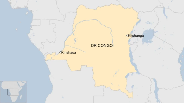 Map of DR Congo