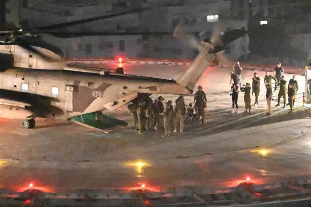 Released civilian hostages Nurit Cooper and Yocheved Lifschitz land in Tel Aviv