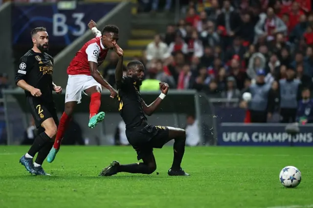 Sporting Braga's Spanish midfielder Alvaro Djalo kicks the ball