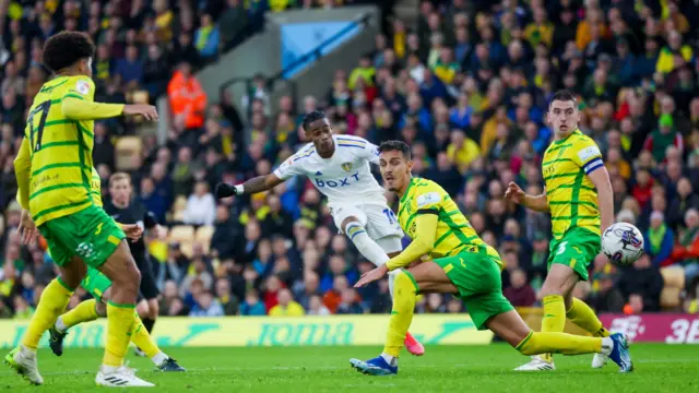 Norwich concede to Leeds winger Crysencio Summerville