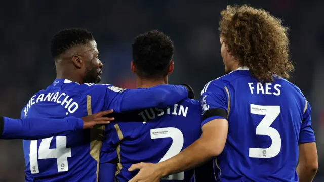 Leicester celebrate