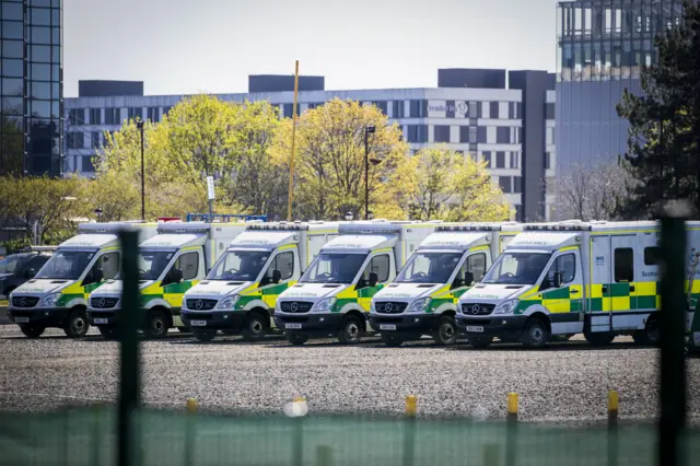 Ambulances in Glasgow