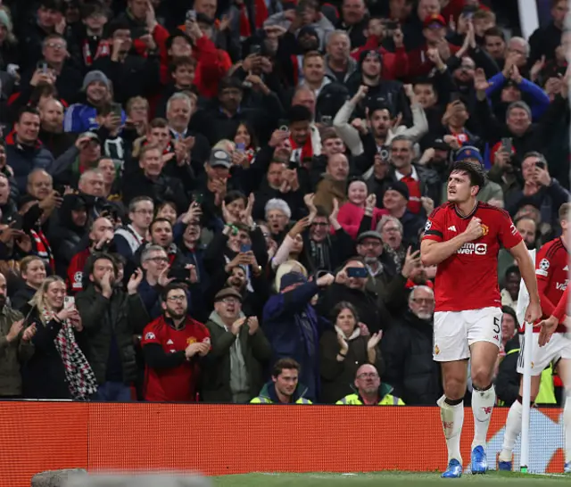 Harry Maguire beats his chest