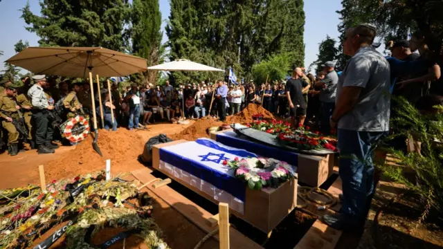 An Israeli flag over a coffin