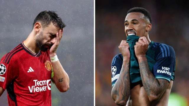 Bruno Fernandes and Gabriel collated image - both deflated