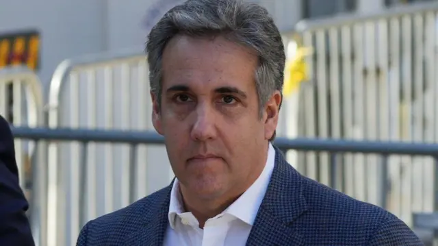 Former attorney for former U.S. President Donald, Michael Cohen, arrives the Trump Organization civil fraud trial,