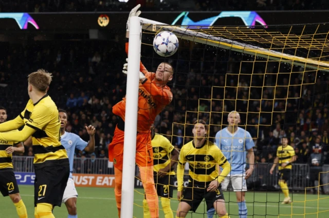 BSC Young Boys' Anthony Racioppi in action