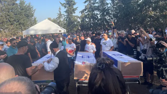 Hundreds gather for the funeral of Sharabi family