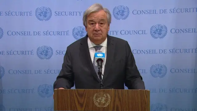 UN chief Antonio Guterres