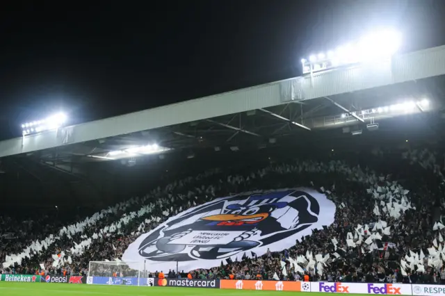 Newcastle fans at St James' Park