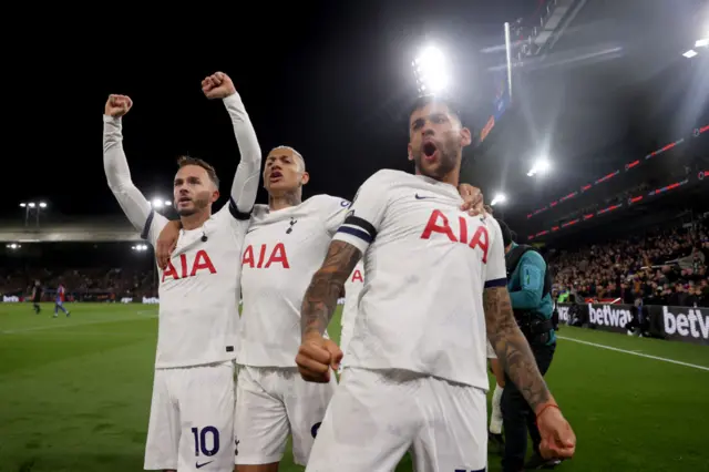 Tottenham celebrate