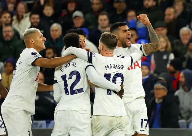 Tottenham celebrate