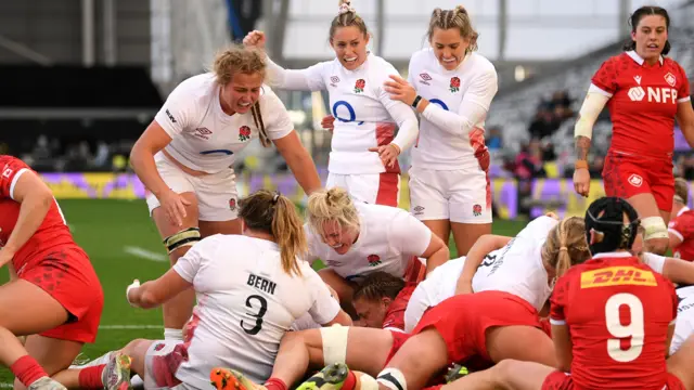 Lark Atkin-Davies scores for England