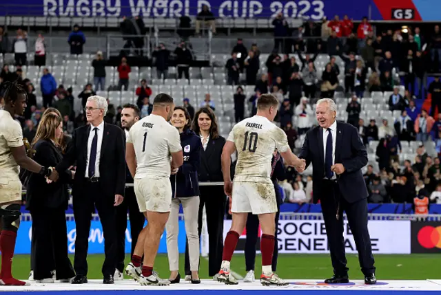 Owen Farrell leads his players to medals