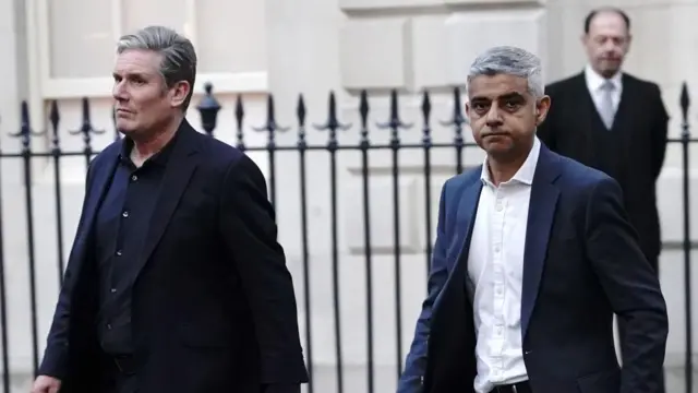 File picture of Sir Keir Starmer and Sadiq Khan