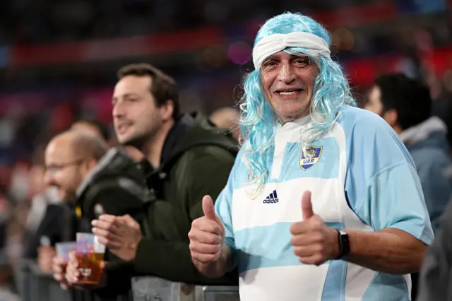 Argentinian fan in the stands