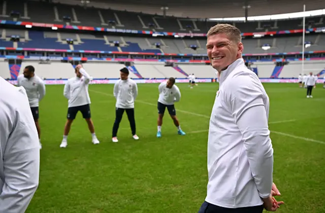 Owen Farrell smiling