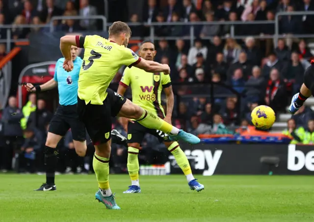 Charlie Taylor scores for Burnley