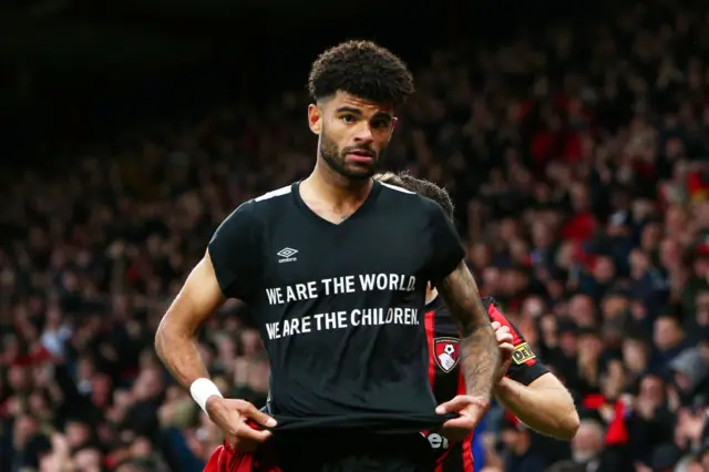 Philip Billing after scoring at Vitality Stadium