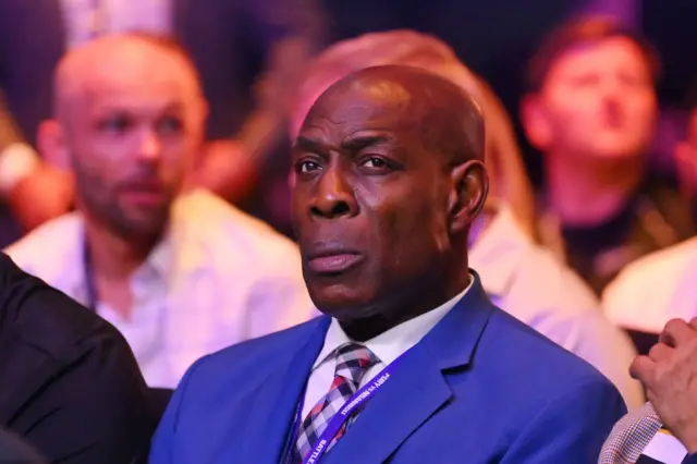 Frank Bruno ringside