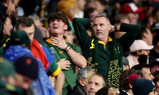 South African fans in the stand