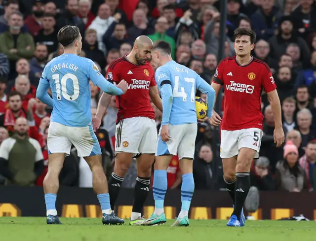 Sofyan Amrabat and Phil Foden