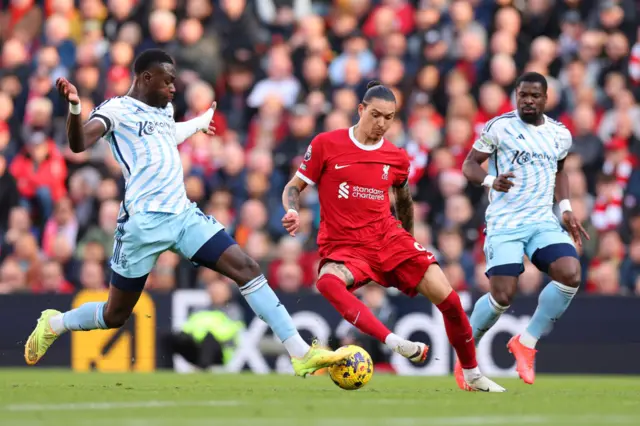 Liverpool striker Darwin Nunez