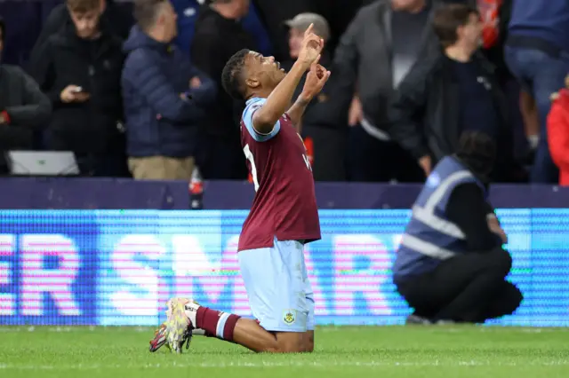 Lyle Foster celebrates