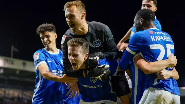 Ipswich Town celebrate winner