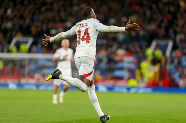 Wilfried Zaha of Galatasaray during the UEFA Champions League match