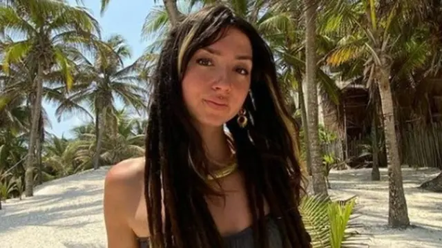 Shani Louk on holiday in Mexico, in an image taken from her Instagram page