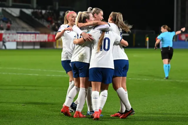 England celebrate