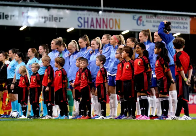 England before kick-off