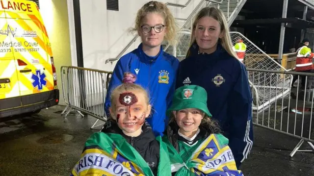 Northern Ireland fans at Seaview