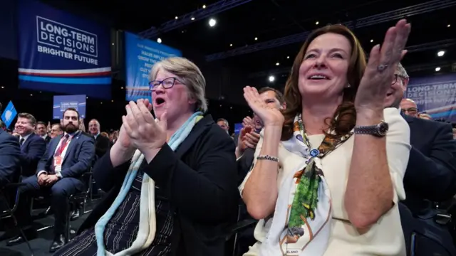 Environment Secretary Therese Coffey and Education Secretary Gillian Keegan