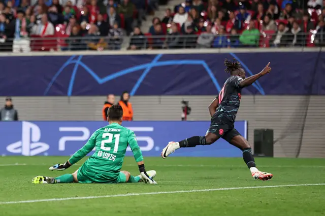 Jeremy Doku of Manchester City celebrates