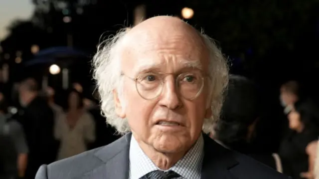 Larry David on a red carpet