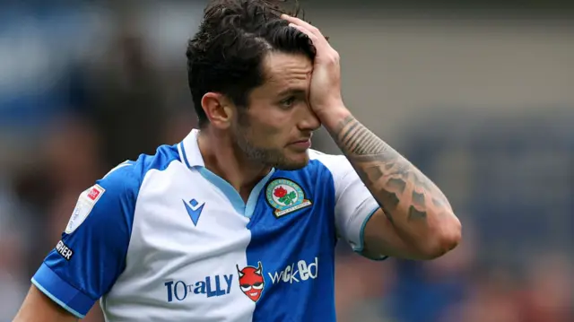 Lewis Travis in action for Blackburn Rovers